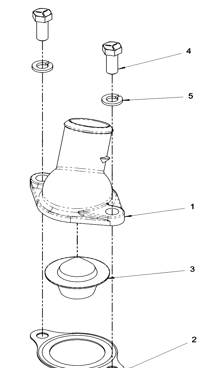 Engine Group - Thermostat Diagram and Parts List for 076355-03  Briggs and Stratton Generator